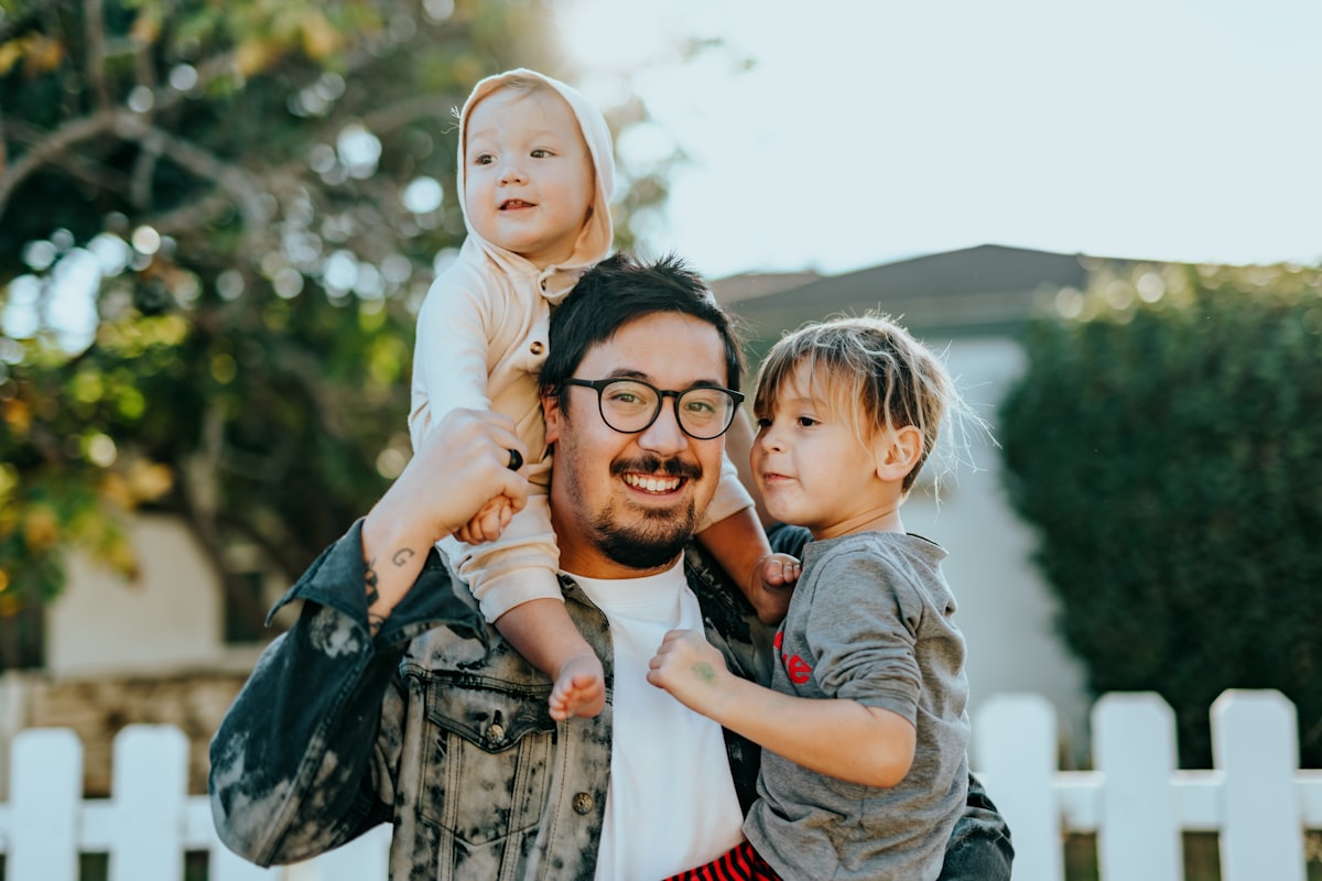A family managing money together