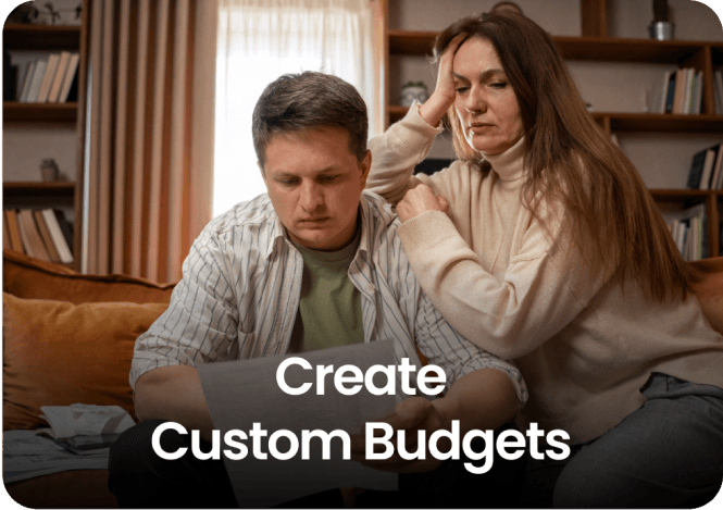 A couple creating custom budgets together with EMOH Pay