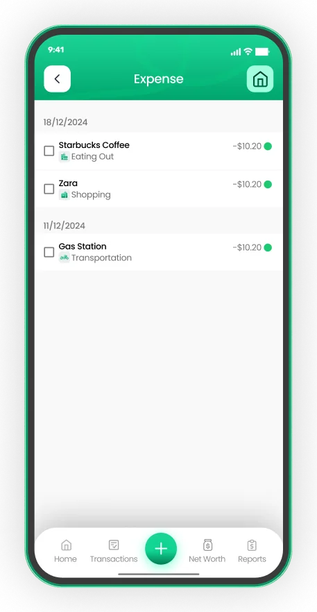 EMOH Pay expense list by date