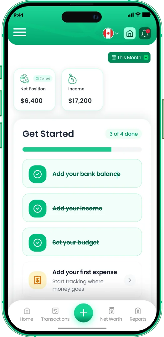 EMOH Pay get started progress, 3 of 4 done